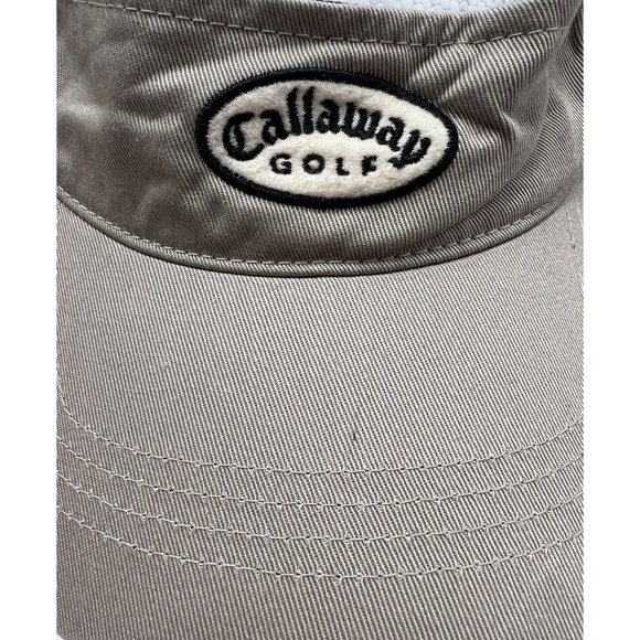 Callaway Golf Visor Hat Embroidered Adjustable Strap Brown - Picture 3 of 8
